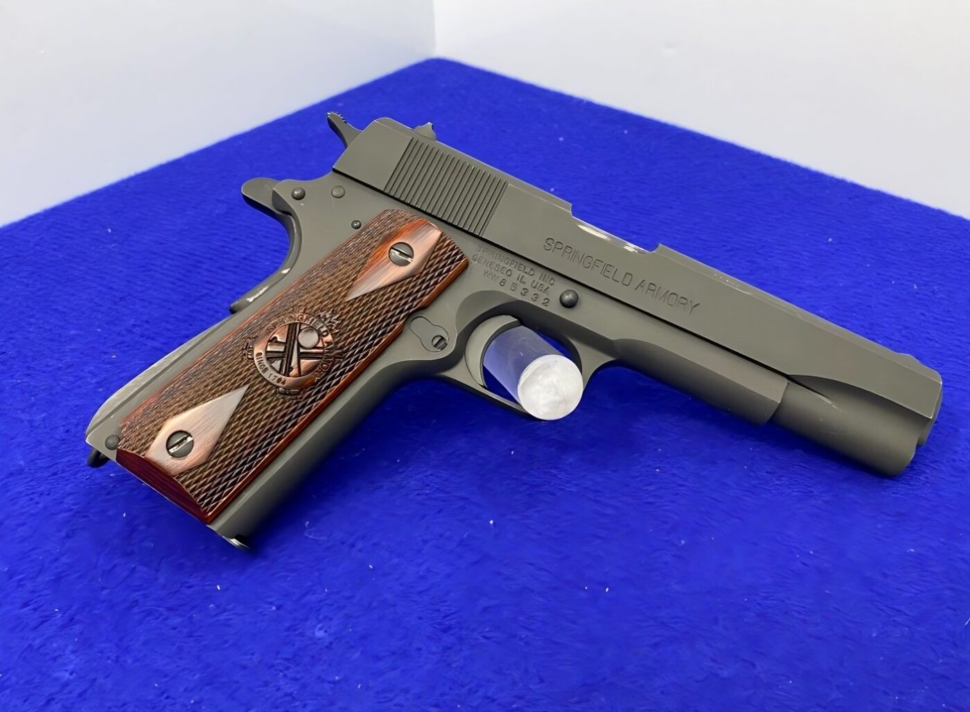 Springfield Armory 1911 A1 45 Acp Parkerized Black 5″ Excellent Example Gilbert Semi Auto 4519