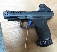 Walther Q5Match Pistol W/ Holosun Optic Sight 9mm Cal