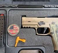 Sig Sauer P320 Custom Works AXG Scorpion 9mm 3.9" +3 Mags CLEAN