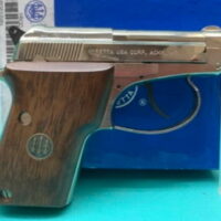 RARE Beretta Model 21A Bobcat NICKEL .22LR 2.4"bbl Pistol with Factory Box!