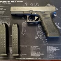 Glock 17 gen 3 with mepro tru dot sights low rounds like new