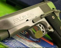 COLT OFFICER'S ACP MKIV SERIES 80 45 AUTO STAINLESS BORN 1995 * 3 1/2" BRL