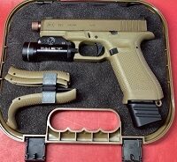 Glock 19x 9mm FDE w Streamlight TLR-1